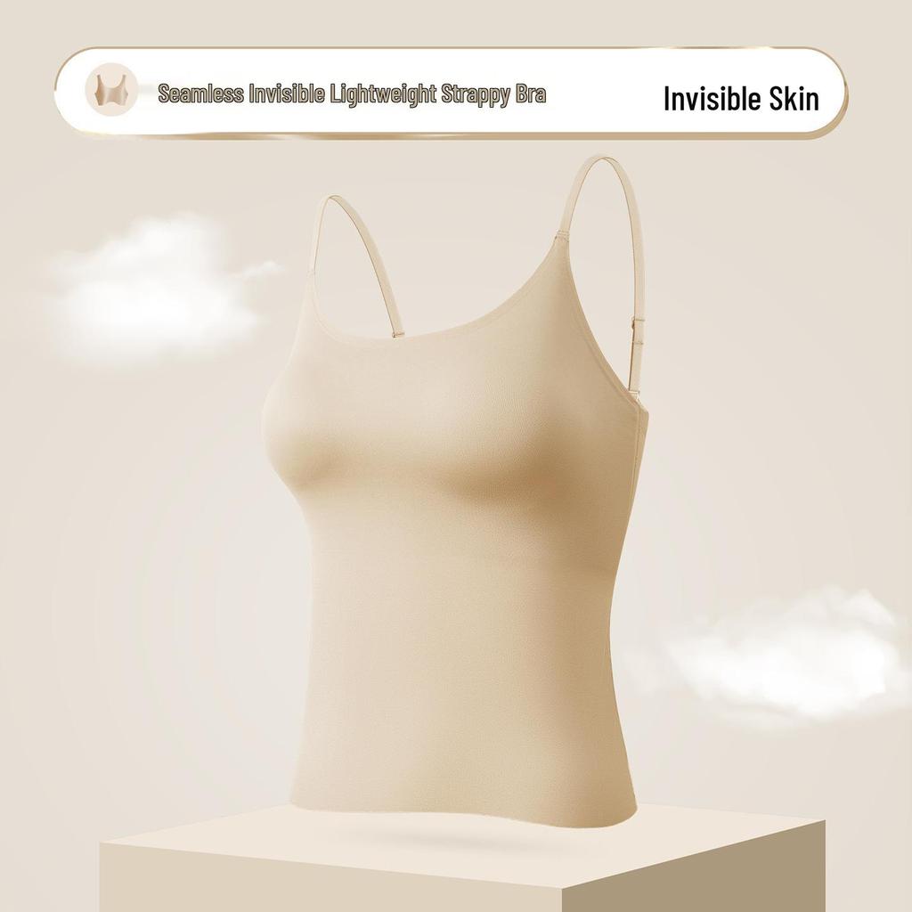 Spring Summer Seamless Strapless Slimming Vest Bra for Women