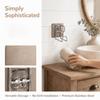 6 PCS Stainless Steel Self Adhesive Hook Hole Free Installation Basin Hanger  Home Supply