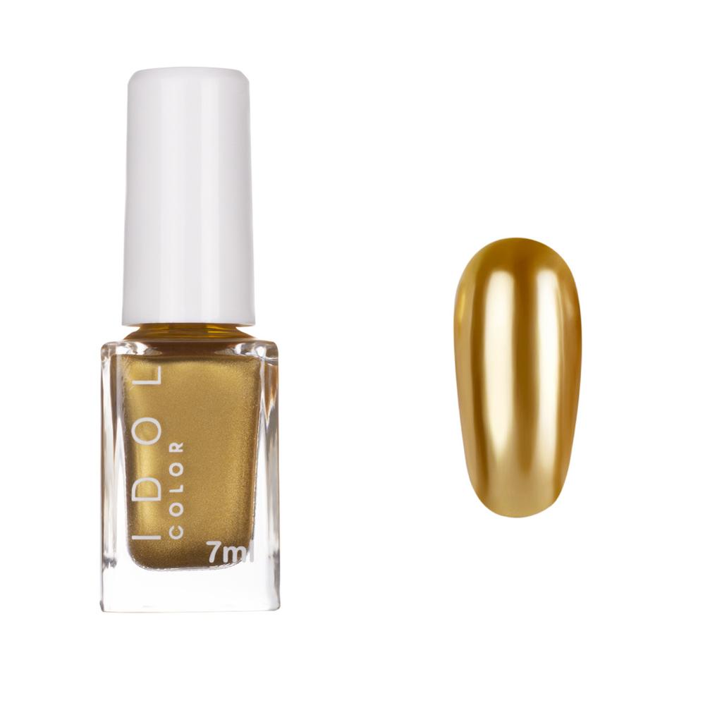 Mirror Metal Nail Polish, Non-baking and Long-lasting, Non-peeling, Quick-drying 12-color Metallic Nail Polish