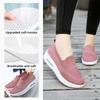 Damen Frühlings Fly-Knit Luftpolster Sneaker - Atmungsaktiv, Weiche Sohle, Höhensteigernd, Bequeme Mesh Freizeitschuhe