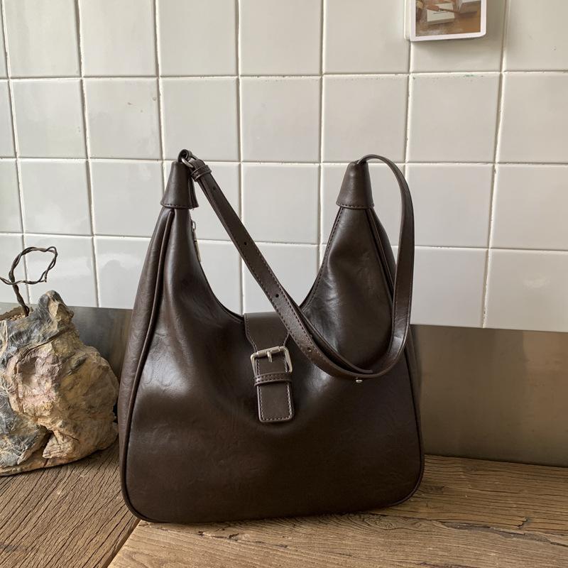 

Fashion tote bag women s 2025 new simple premium shoulder messenger bag retro casual commuter bag