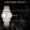 LIGE Uhr für Damen Einfache Business-Uhr 40MM Damenuhr Quarz Leuchtendes Kalender Damen-Armbanduhr Montre Femme+BOX