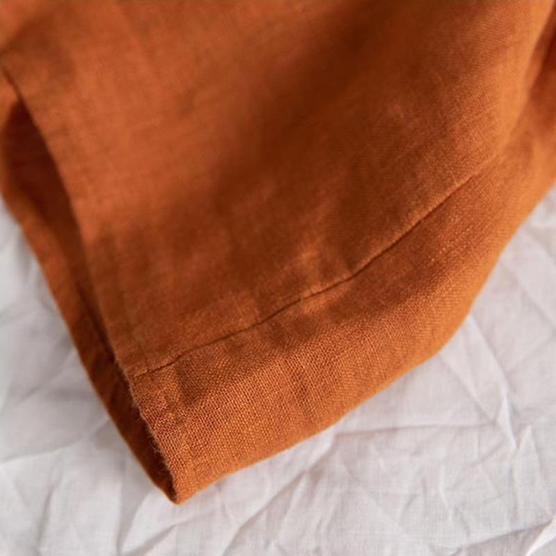 Dámská košile Letní Nadměrná Bavlněná Volná Blůza Ležérní Pulovr s Dlouhým Rukávem Měkká Volná Košile Top