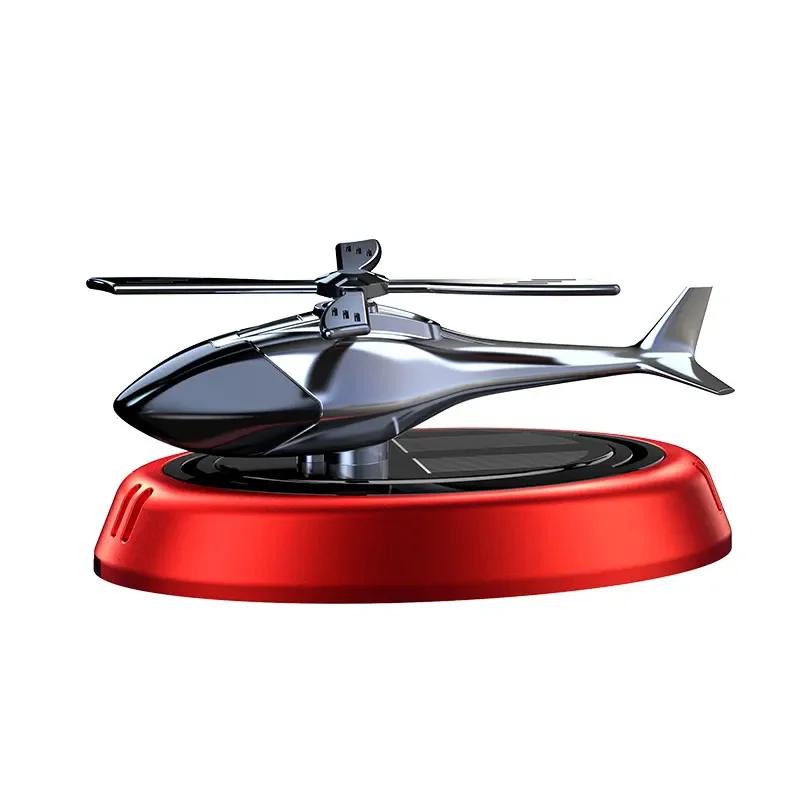 Solar Car Air Freshener Perfume ornament Helicopter Car Air Freshener Interior Decor Solar Car Rotating Aromatherapy Diffuser