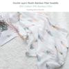 Insular Muslin Swaddle Blanket Bamboo   & Cotton Baby Blankets Soft & Breathable Portable Nursery Blankets for Infants Toddlers Kids Home or Trave