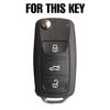 Silicone Car Key Case For VW Golf POLO BoraFor Skoda Cover Keyless Remote Fob Shell Holder