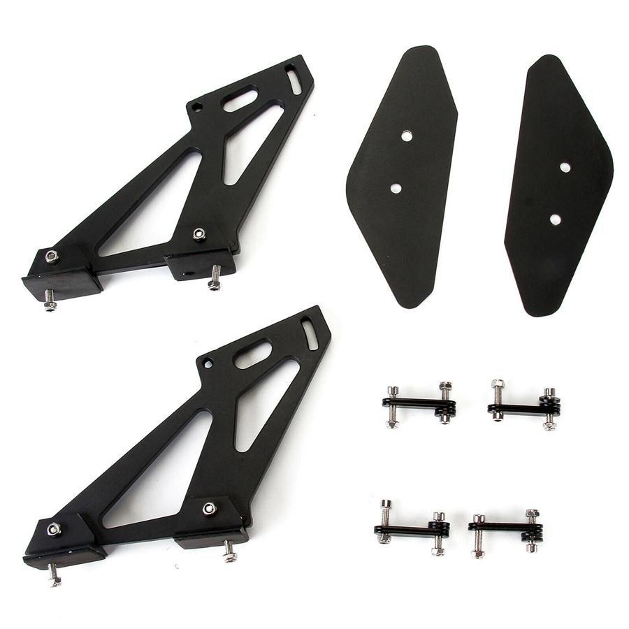 Universal Hatch Aluminum Adjustable Trunk GT Style Rear Trunk Wing Spoiler Black