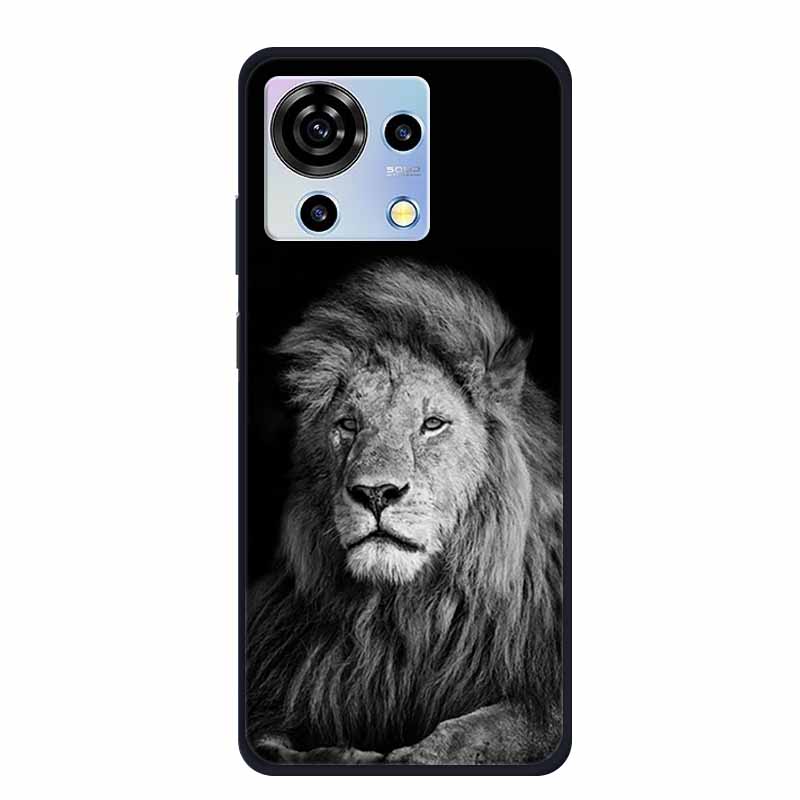 For ZTE V50 Vita Phone Case TPU Soft Back Cover Cartoon Luxury Silicone Phone Cases for ZTE Blade V40 V 40 50 Vita Animal Funda
