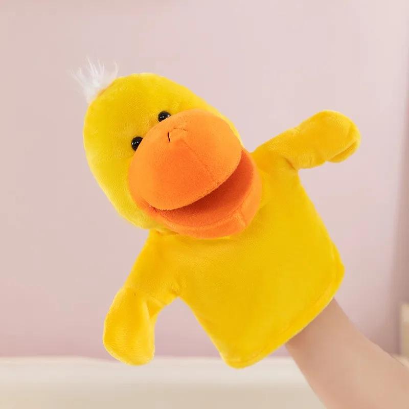 non-toxic Stuffed Plush Animals Toys Hand Finger Story Puppet cute Dolls Educational Baby Toys Lion Elephant Bunny Monkey Children Gifts