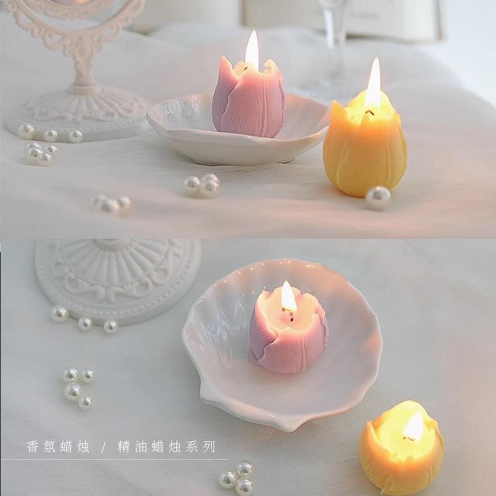 Valentine's Day diy tulip candle 1PCS flower aromatherapy candle ambience sense holiday gift home decoration candle light