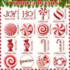 24 Pieces of Wooden Candy Cane Decorations - Holiday Christmas Tree Decoration, Mint Design Suitable for Holiday Home and Party Decorajavascript:tion