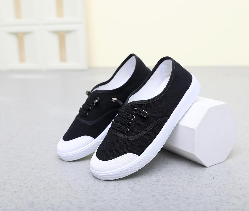 Canvas shoes spring new canvas shoes women's versatile white shoes student flat casual board shoes