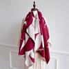 Winter Scarf For Women Jacquard Pashmina Shawls And Wraps Autumn Warm Thick Cashmere Blanket Stoles Lady Outdoor Bufanda Poncho