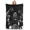 Flannel Throw Blanket Alex Pereira Bootleg Fighter Boxing Warm Plush Blankets Soft Bedspread for Living Room Home Picnic Couch