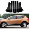 6pcs/set Car Pillar Posts for Nissan Qashqai J10 2008-2013 Door Window Trim Stickers Decoration Accessories