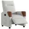 Electric Reclining Armchair Cloud Grey Fabric