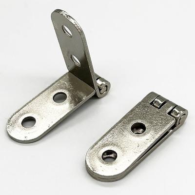 8Pcs 270 Degree Foldable Hinge Furniture Hardware Accessories Silver Flap Screw-On Hinges Excluding Screws Metal