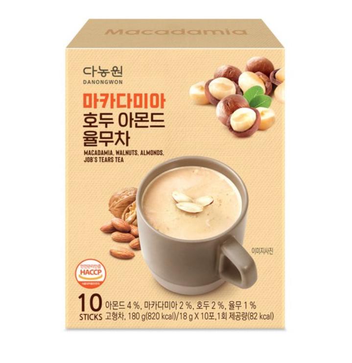 Danongwon Thé Macadamia Noix Noix d'amande Larmes de Job 10 sachets