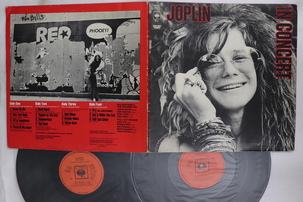 Виниловая пластинка JANIS JOPLIN  Joplin In Concert S67241 CBS 1972 Великобритания Рок Б/у