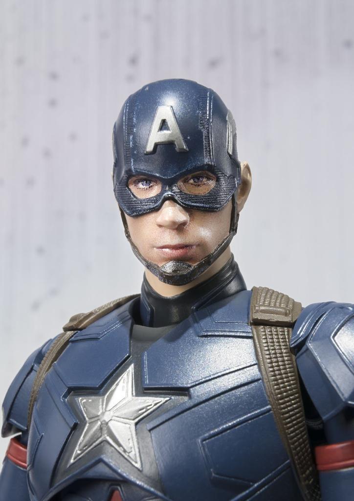 TAMASHII NATIONS Figurină mobilă pictată Captain America de 150 mm SHFiguarts (Război civil) Aproximativ. ABS&PVC