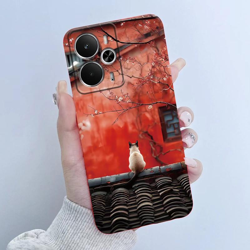 Cases For OPPO Realme 14 14T 5G Casing Fashion Flower Astronaut Girl Design Soft Silicone TPU Cover For Realme14T realme14 Coque