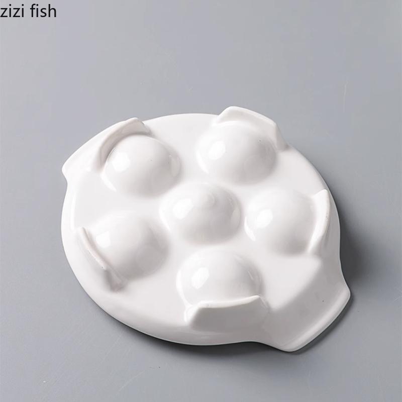 French Snail Plate Ceramics Dining Plate Dessert Bowl Dim Sum Dish Sashimi Plates Serving Plates Fruit Bowl Snack Bowls Tray