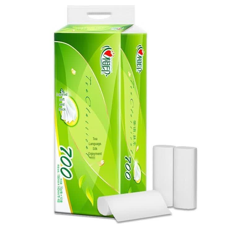 Mind Act Upon Mind RW710 Tea Language Silk Enjoy 4-Ply Toilet Paper Rolls