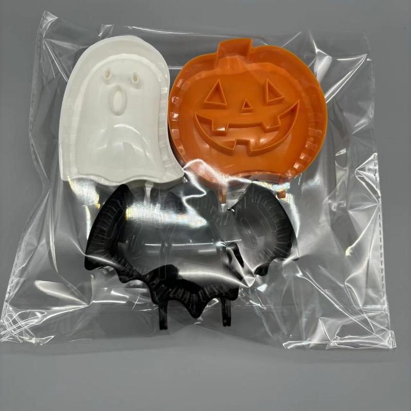 3Pcs/Pack New Halloween Baking Hand Molds Dough Presser Pocket Pie Molds Hand Pie Press Mold Maker Pumpkin Ghost Bat Shaped