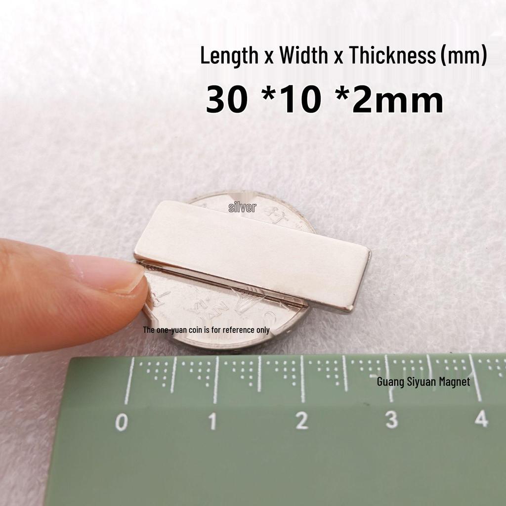 N52 Super Strong Neodymium Iron Boron Magnet, Rectangular 25x30x100mm, Permanent Magnetic Steel Sheet.