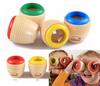 2PCS Wooden Magic Kaleidoscope Montessori Sensory Visual Toys Kids Early Learning Educational Puzzle Random Color Birthday Gifts