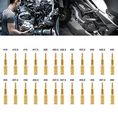 Kit di accessori per carburatore da 12 pezzi Getti pilota lenti da 10 a 37,5/32,5Z a 60 Accessori per motociclette per Mikuni- RS-HS HSR48-