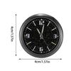 Clock for Car Stick On Luminous Automotive Interior Accessories Portable Tiny Dash Digital Watch for Travel Driving Commuting
