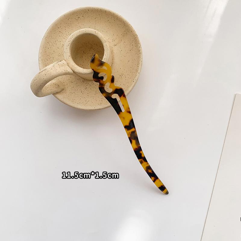 

Fashion Hair Sticks Hair Clips for Women Colorful Marble Texture Acetate Hair Clip Girls Hair Accessories Hair Sticks New