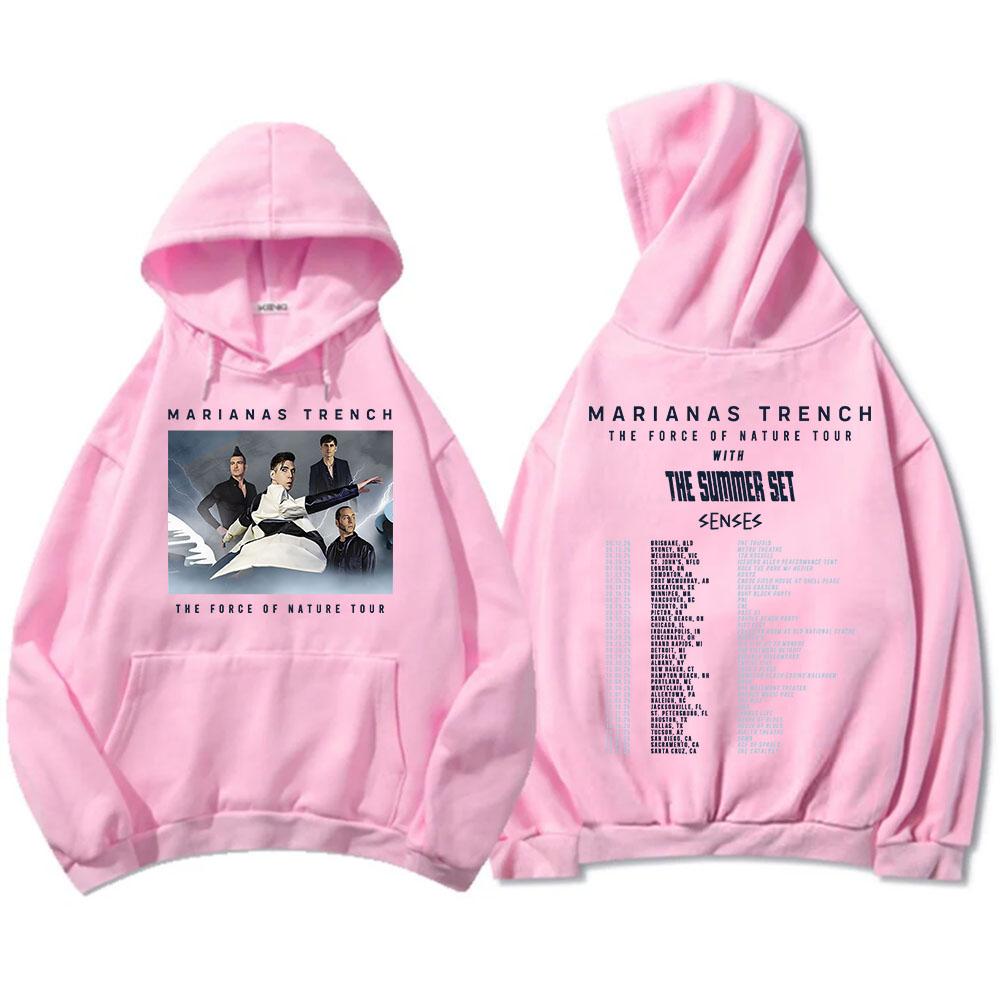 

THE FORCE OF NATURE TOUR 2025 Hoodies MARIANAS TRENCH Rock Band Sweatshirt Long Sleeve Autumn Men Sudaderas Fleece Casual Hoody 3XL