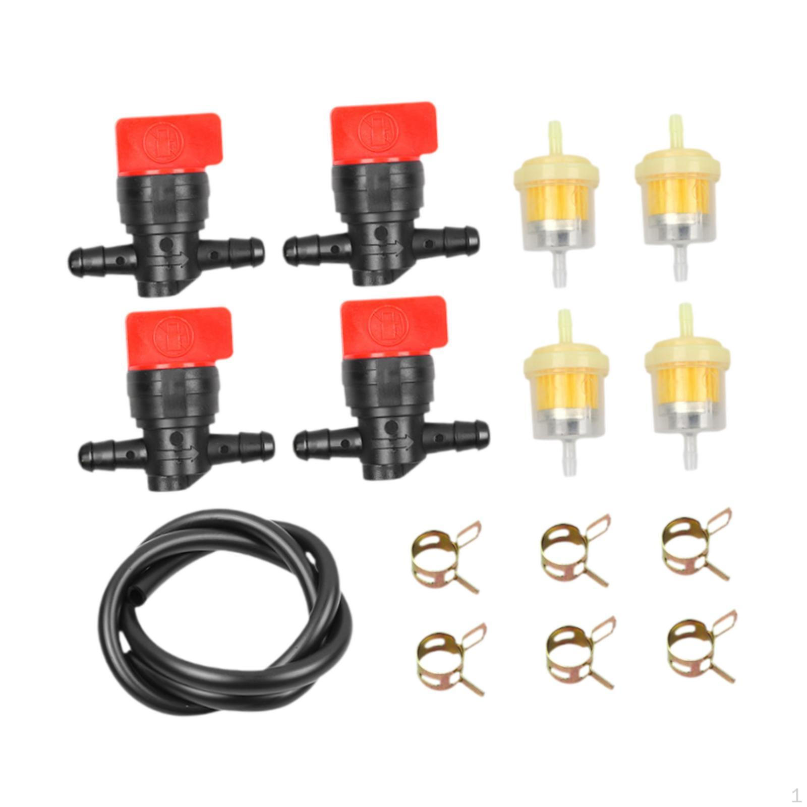 

Fuel Shut Off Valve Engine Accessories Assembly DIY Inline Gas Shutoff Switch for Motorbike Pressure 15pcs
