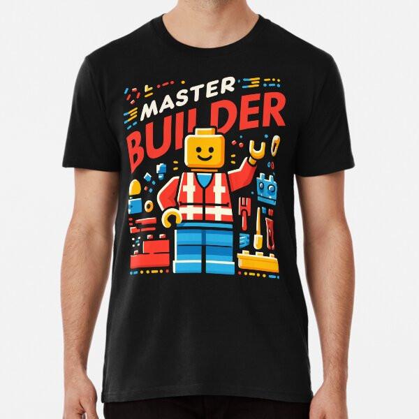 Brick Block - Master Builder  S To 5XL Made In the AU/USA T-Shirt