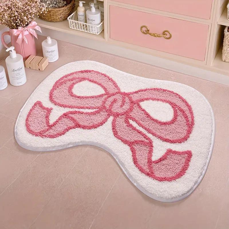 Bow Shaped Carpet Living Room Cooling Tea Table Mat Bedroom Easy Bedside Carpet Cradle Mat