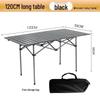 Folding Portable Carbon Steel Camping Table and Chairs Set for Outdoor Dining and Street Stalls