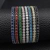 Bracciale Tennis Hip-Hop Zirconi Multicolore - Senza Sbiadire, Design Full Diamond