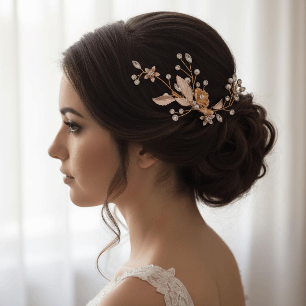 Luxury Crystal Hair Clip Elegant Rhinestone Headdress Wedding Hair Accessories Wedding Ceremonies