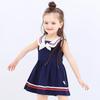 JELLYBABY Girls' Peter Pan Collar Sleeveless Princess Dress