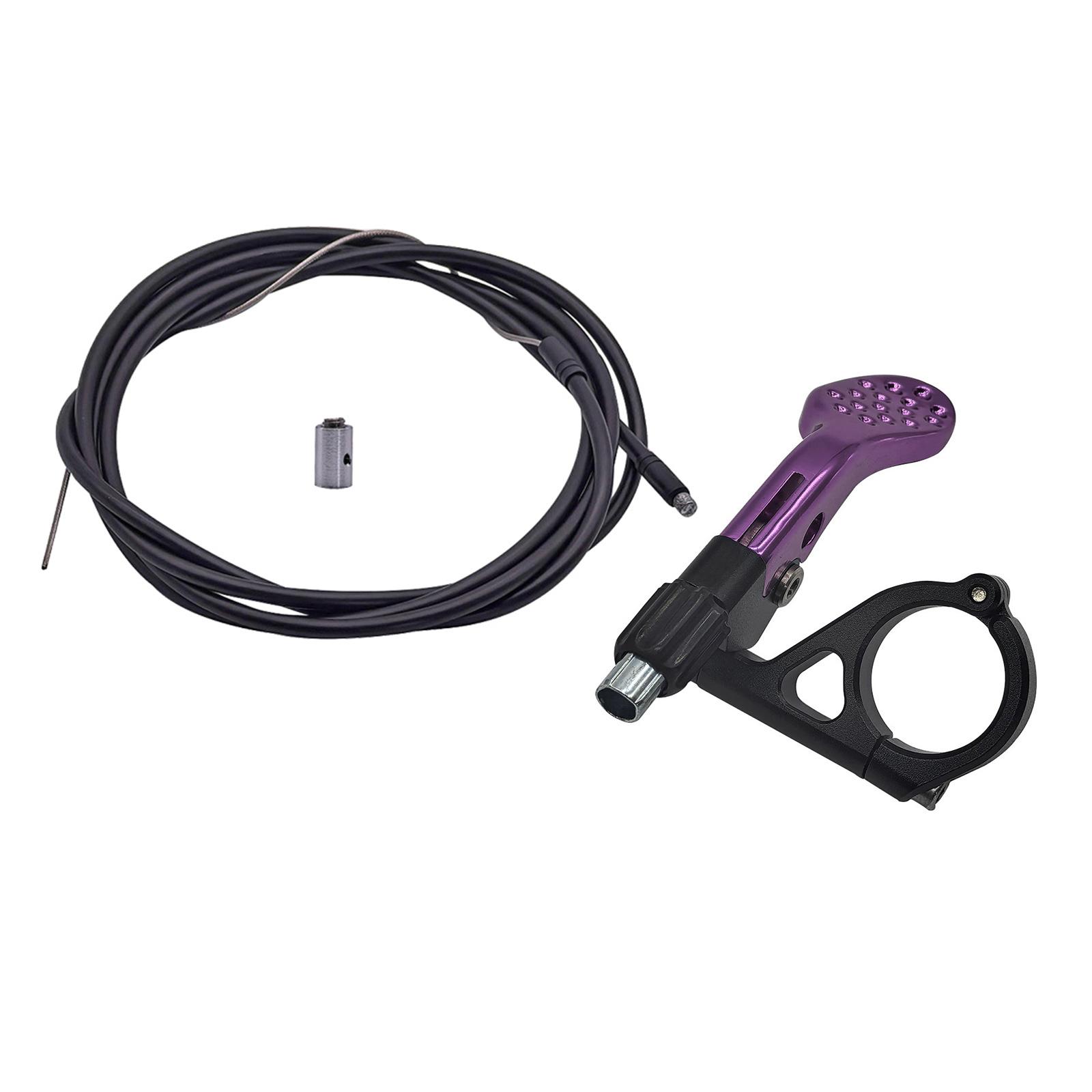 

Подседельный штырь для горного велосипеда, пульт дистанционного управления, универсальный регулируемый пульт дистанционного управления для подседельного штыря велосипеда, простая установка фиолетовый