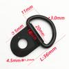 10pcs D Shape Pull Hook Tie Down Anchor Ring Iron Stainless Steel Cargo Tie Down Ring for Truck Trailers RV Boats Accessories