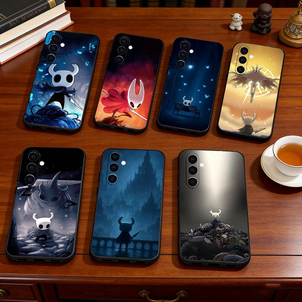Spiel H-Hollow K-Knight Handyhülle Schwarzes Silikon Weich Für Samsung Galaxy A73,A72,A71,A70,A53,A52,A51