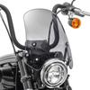 Motorrad-Windschild - FB2 - Rauchgrau - 4 mm Polycarbonat - Gabelhalterungen Ø49 mm