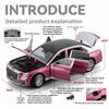 1/24 Hongqi Golden Sunflower Guoya Ornament Pull Back Car Toy Simulation Alloy Car Model