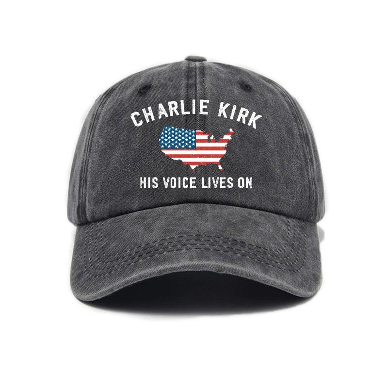 Fashion and casual American printed washed old soft top sunshade baseball cap Unisex baseball cap