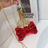 New Lipstick Small Bag Acrylic Bag Bow Bag Mini Bag Crossbody Light Crossbody