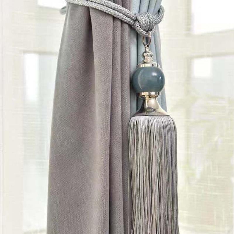 Jade Tassel Fringe Curtain Tie for Living and Bedroom Decor