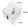 Outdoor Electrical Outlet Box with Lock Made of Stainless Steel for Splash Protection and Organized Cord Storage